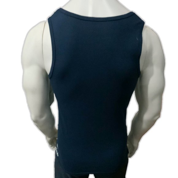 NWT FILA MEN NAVY BLUE SLEEVELESS TANK TOP T-SHIRT SIZE M - Picture 4 of 5
